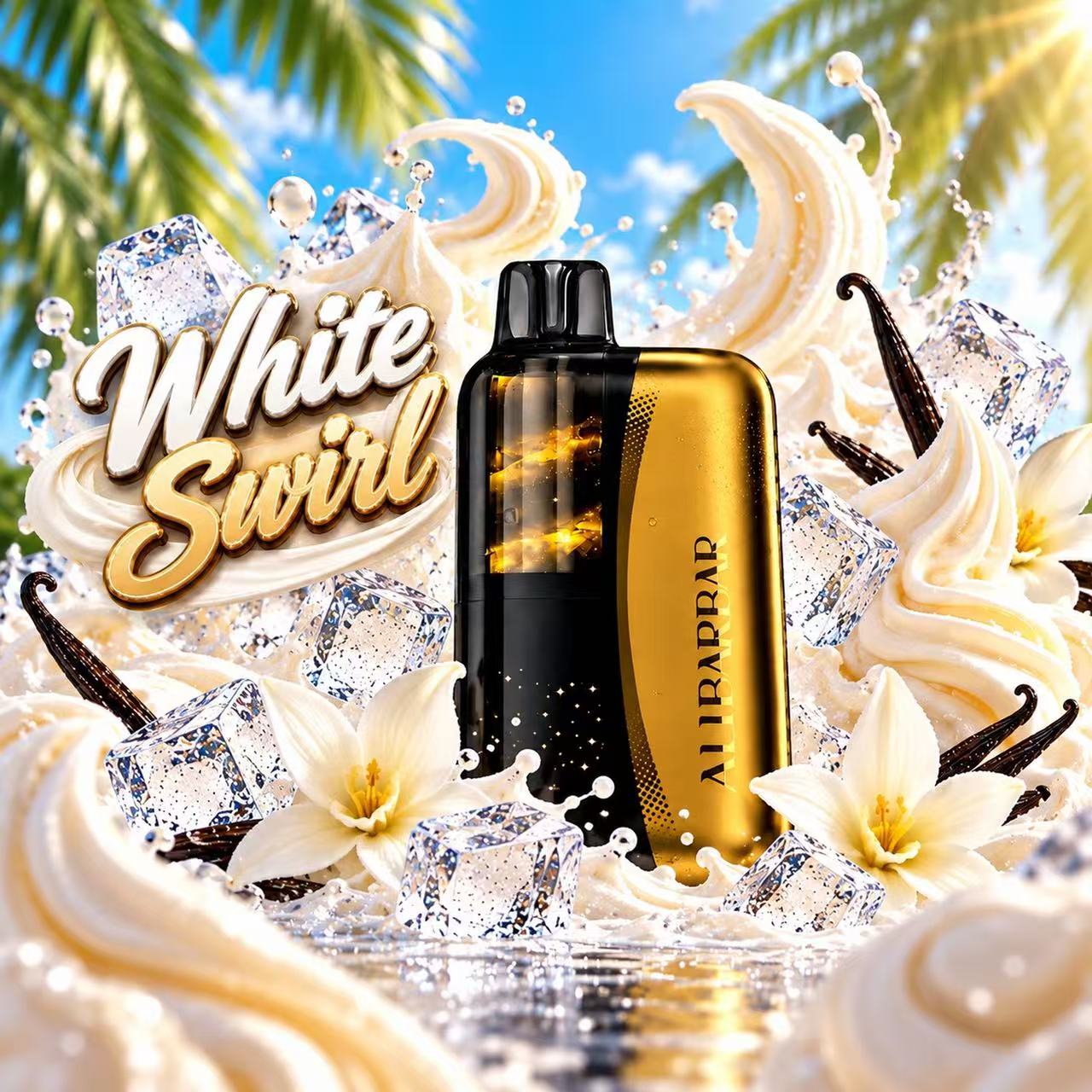 ALIBARBAR  SWIRL White-Swirl