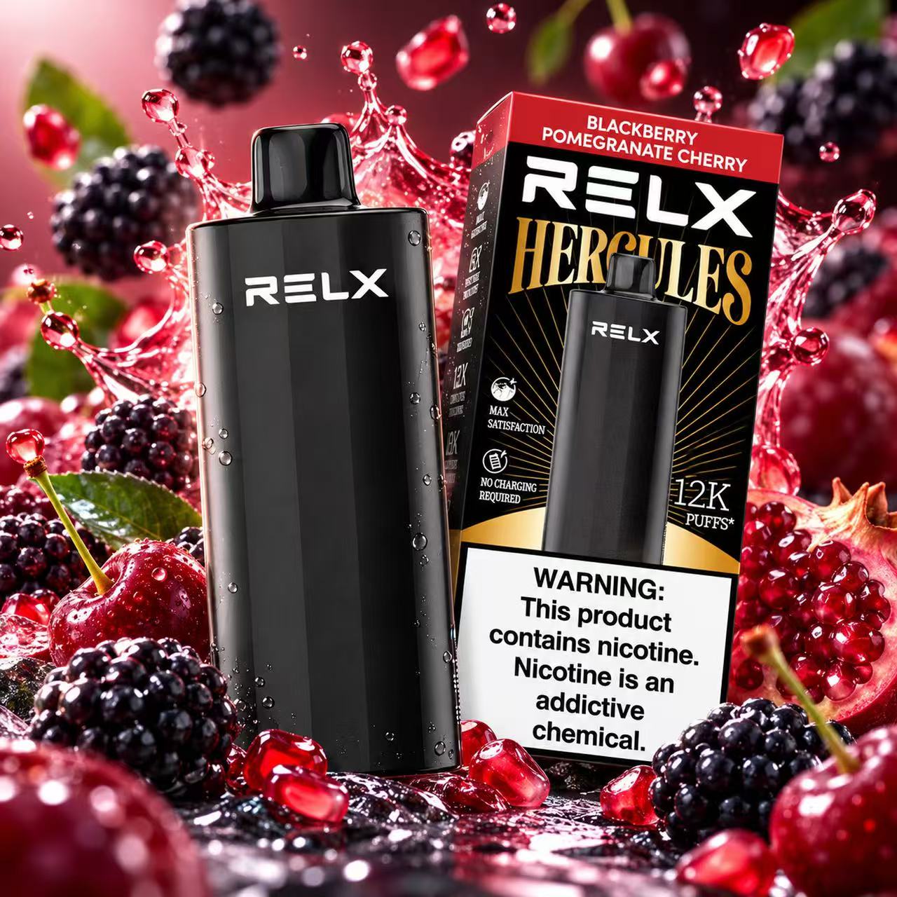 RELX Herc 12000 Puffs – Blackberry Pomegranate Cherry