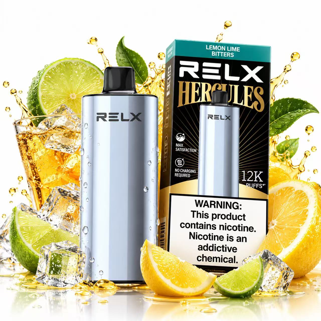 RELX Herc 12000 Puffs – Lemon Lime Bitters