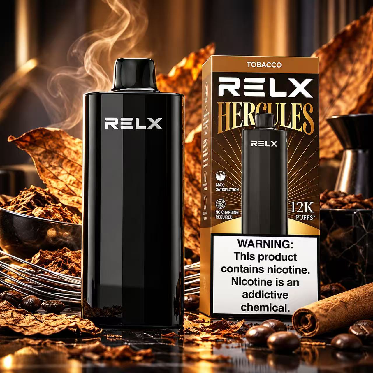 RELX Herc 12000 Puffs – Tobacco