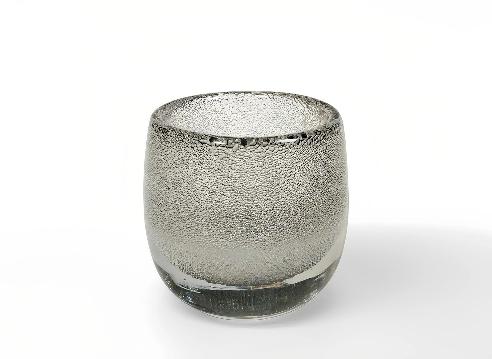 Amber Bubble Glass Cup