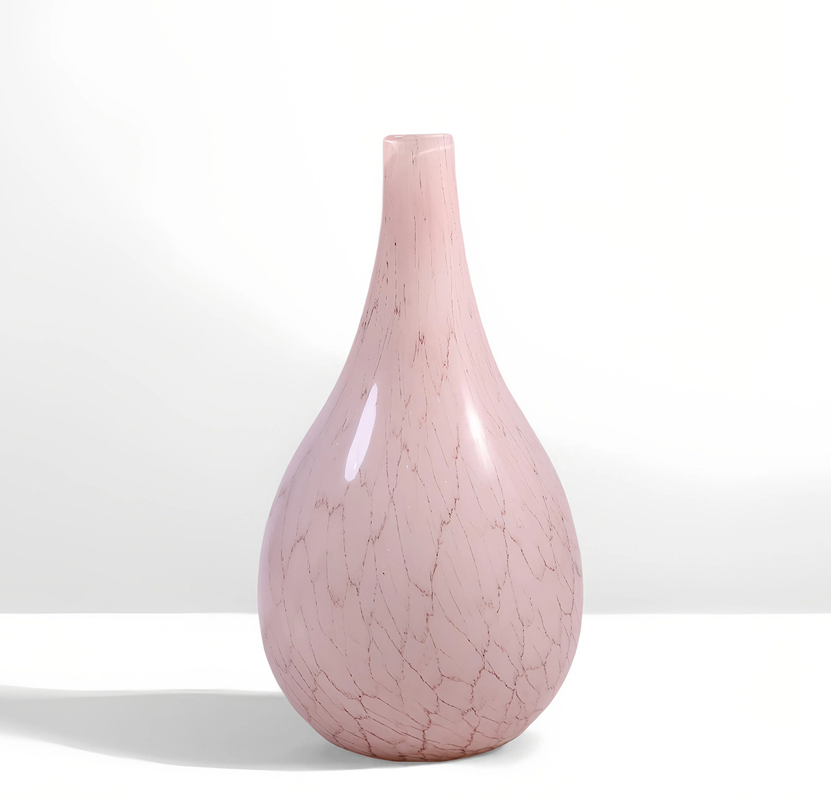 Pink Jade Crack- Shadow Vase