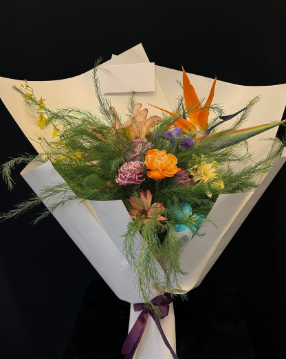 White Wrapped Colorful Wild