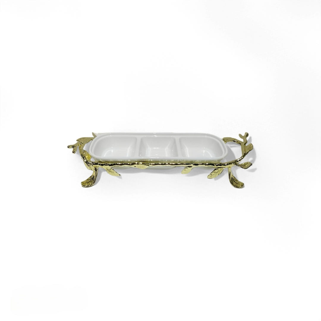Gold Branch Tray