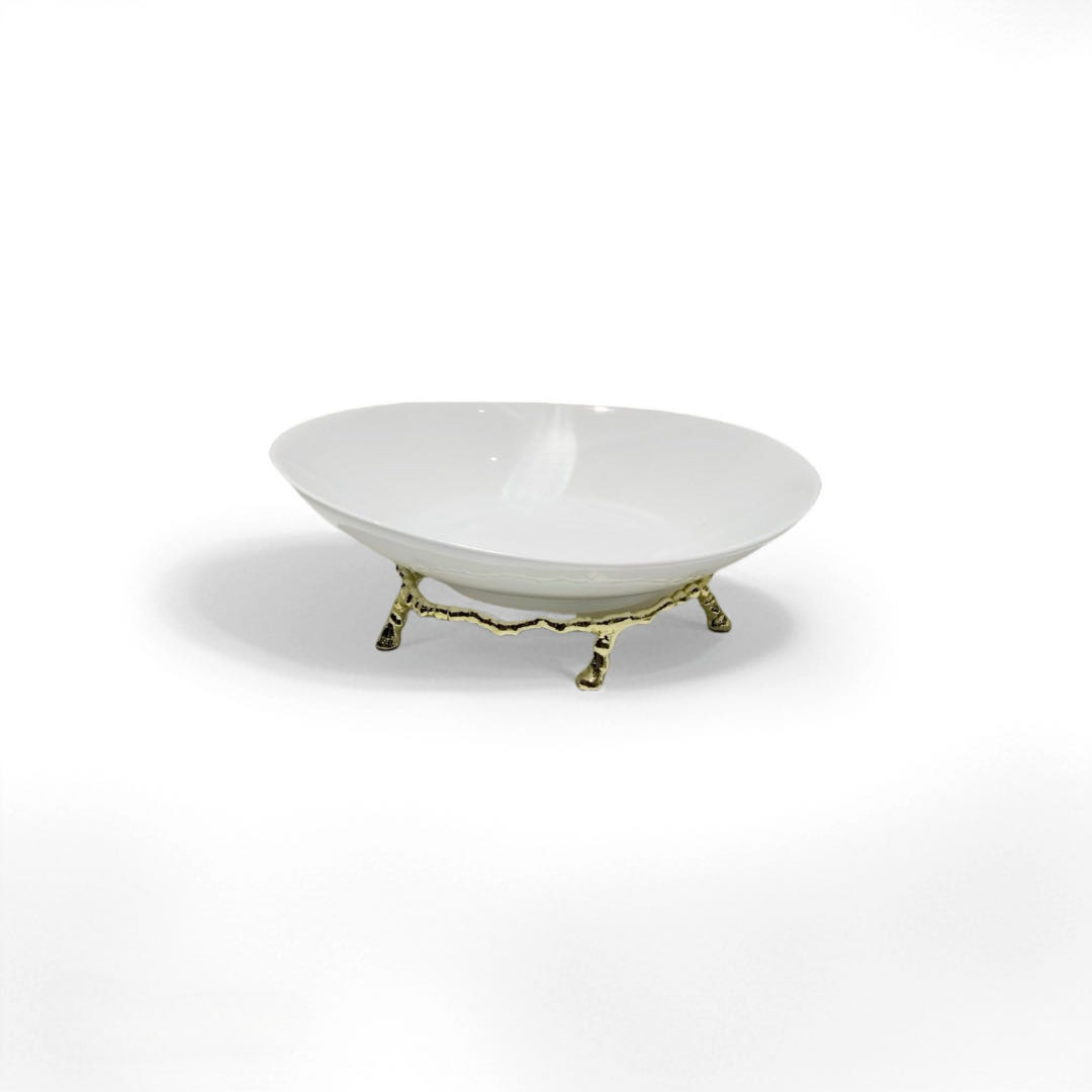 Gilded Fruit Bowl