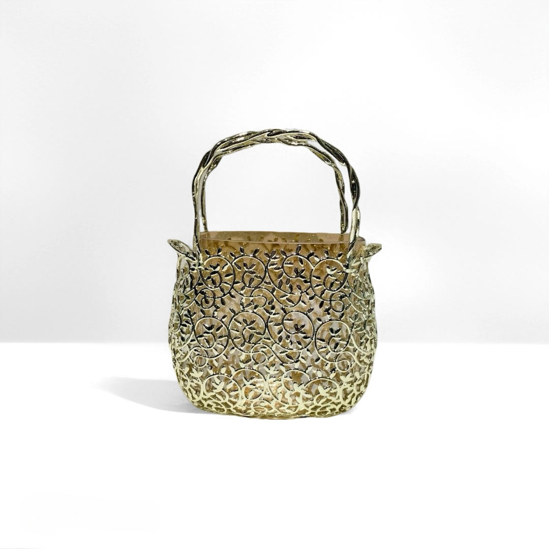 Gold Cutout Basket