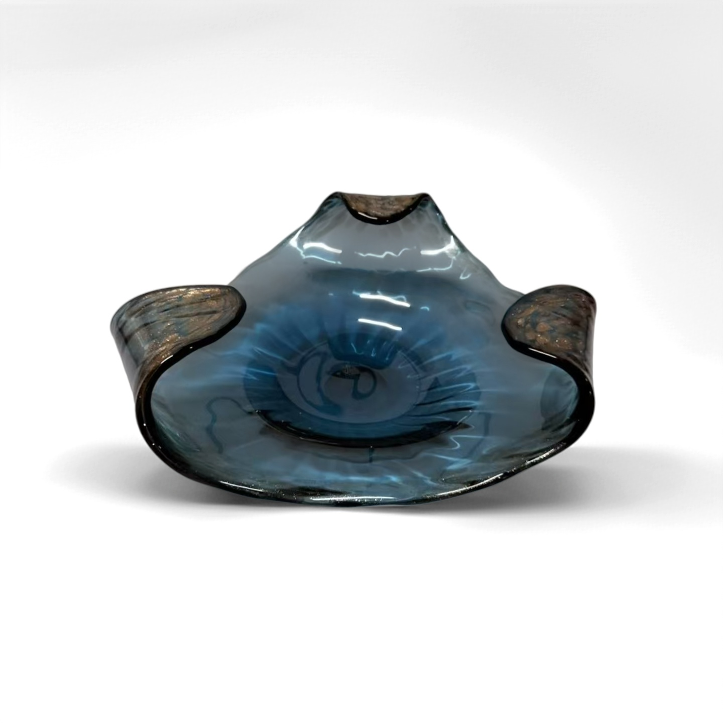 Gold Vein Blue Dish