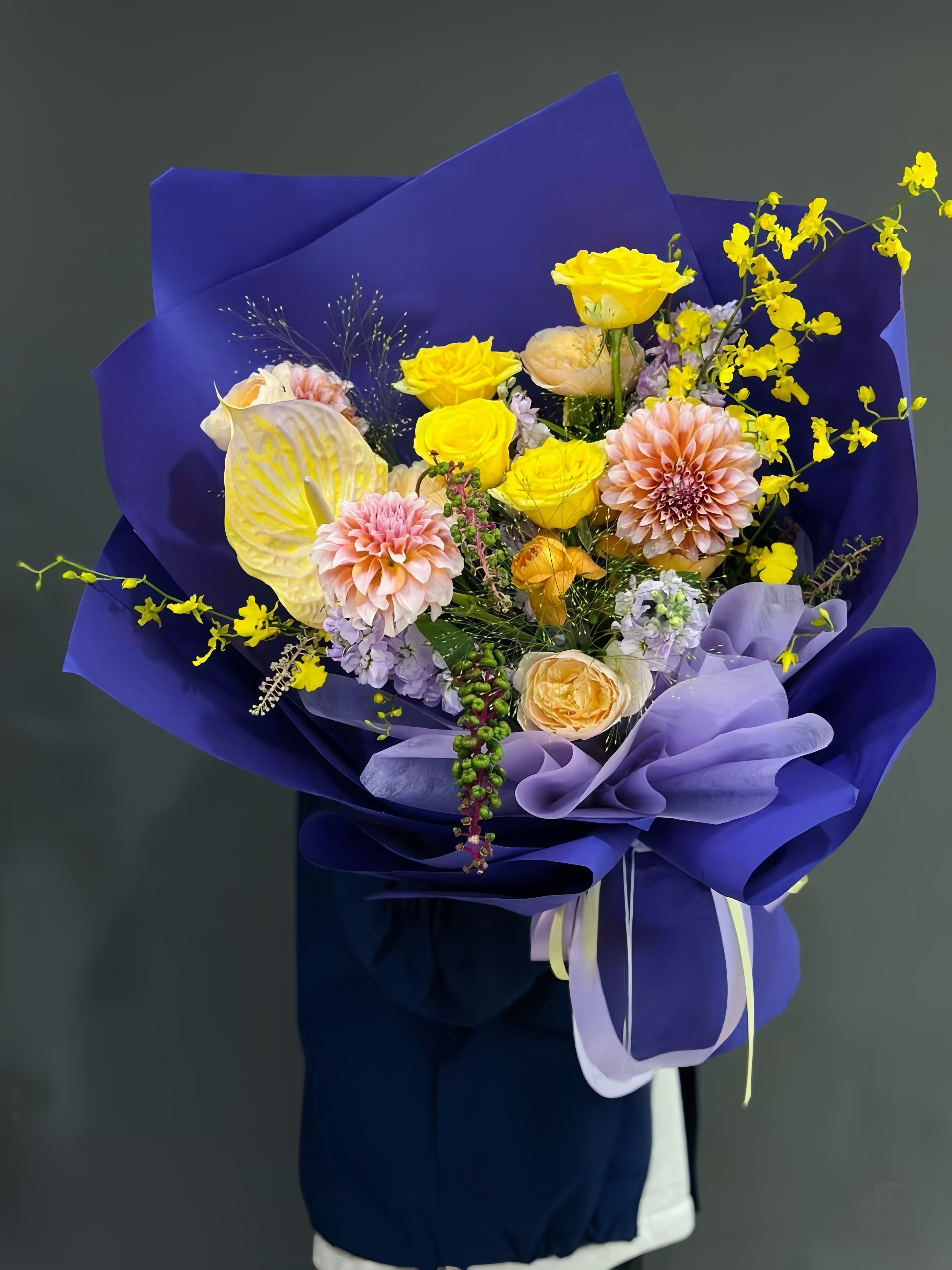 Purple Flame Floral Rhyme