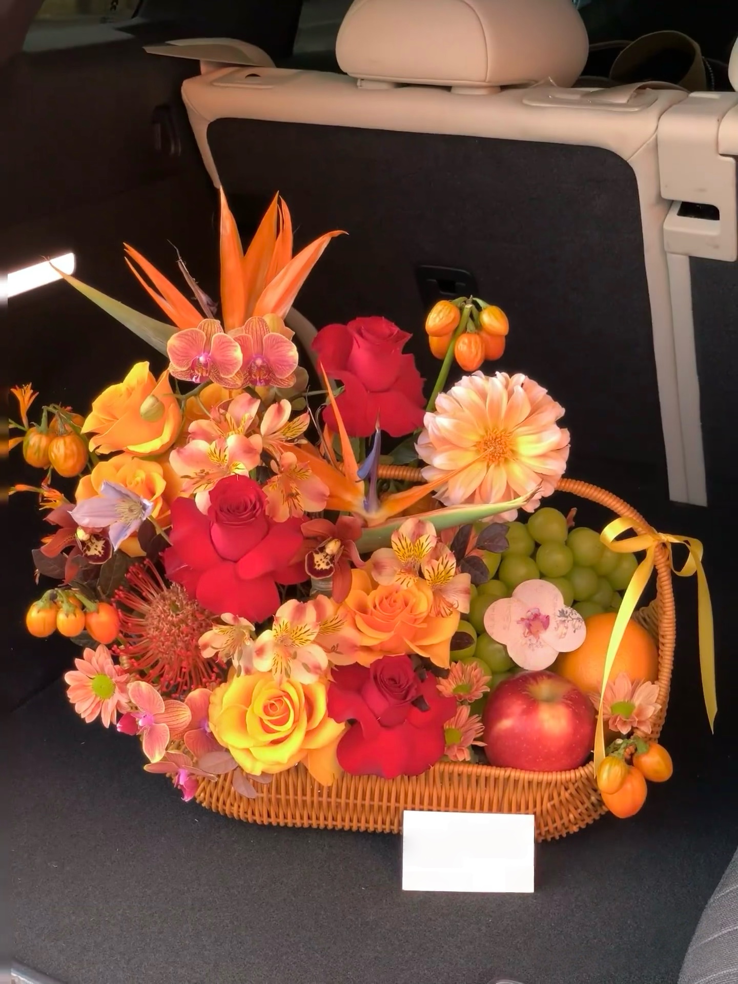 Colorful Fruit & Flower Basket