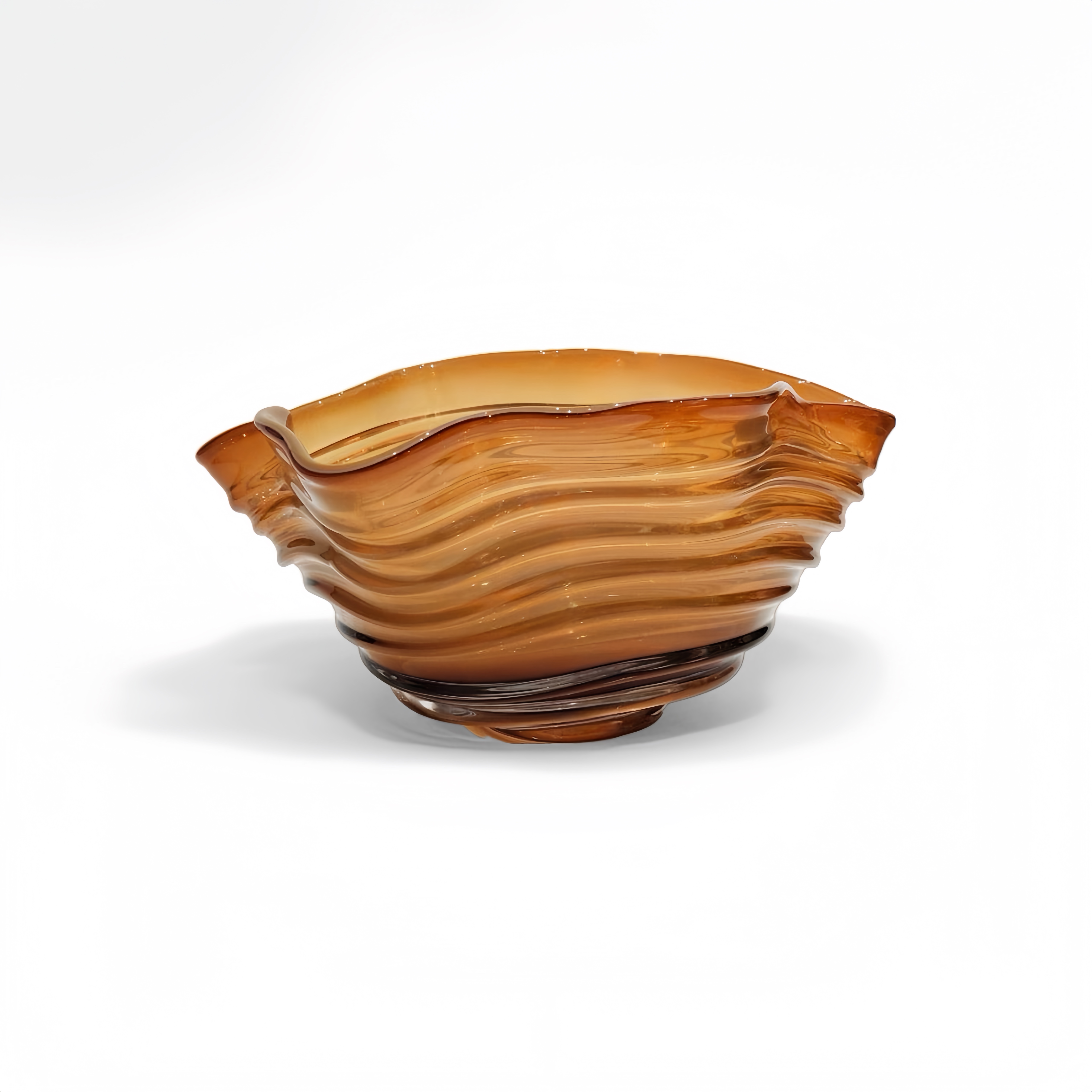 Ochre Wave Bowl