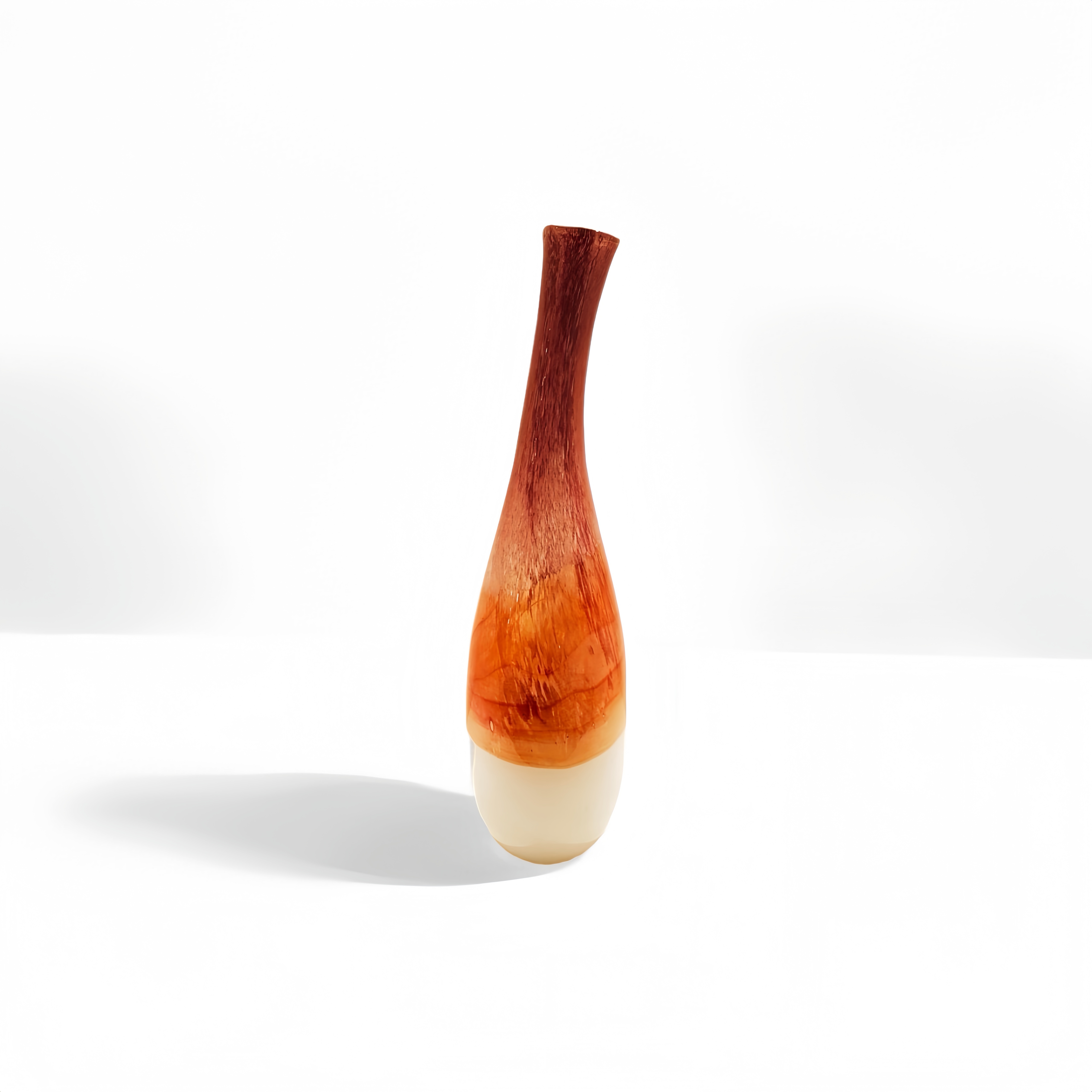 Flame Shadow Porcelain Vase