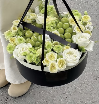 Elegant Green Basket