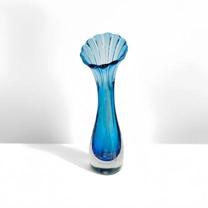 Blue Plume Vase
