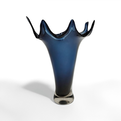 Blue Ripple Vase