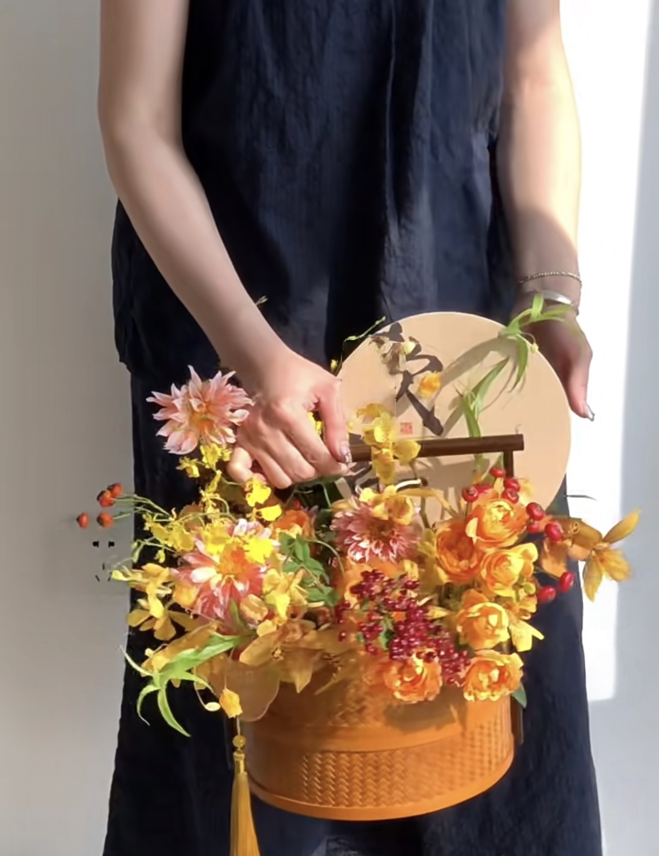 Autumn Rhyme Basket Floral