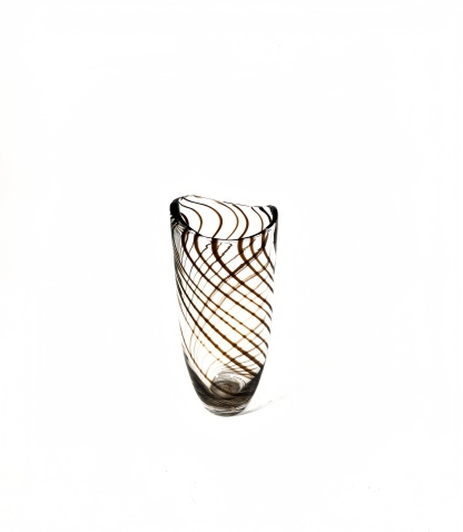 Curved Brown Glass