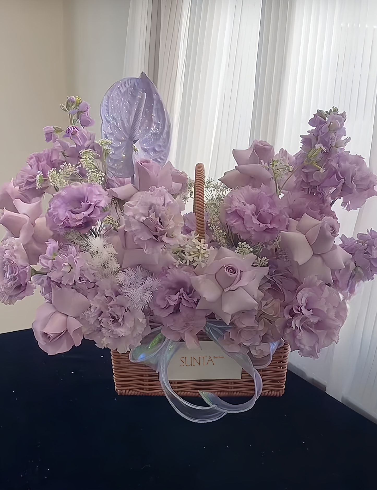 Lilac Elegance Basket