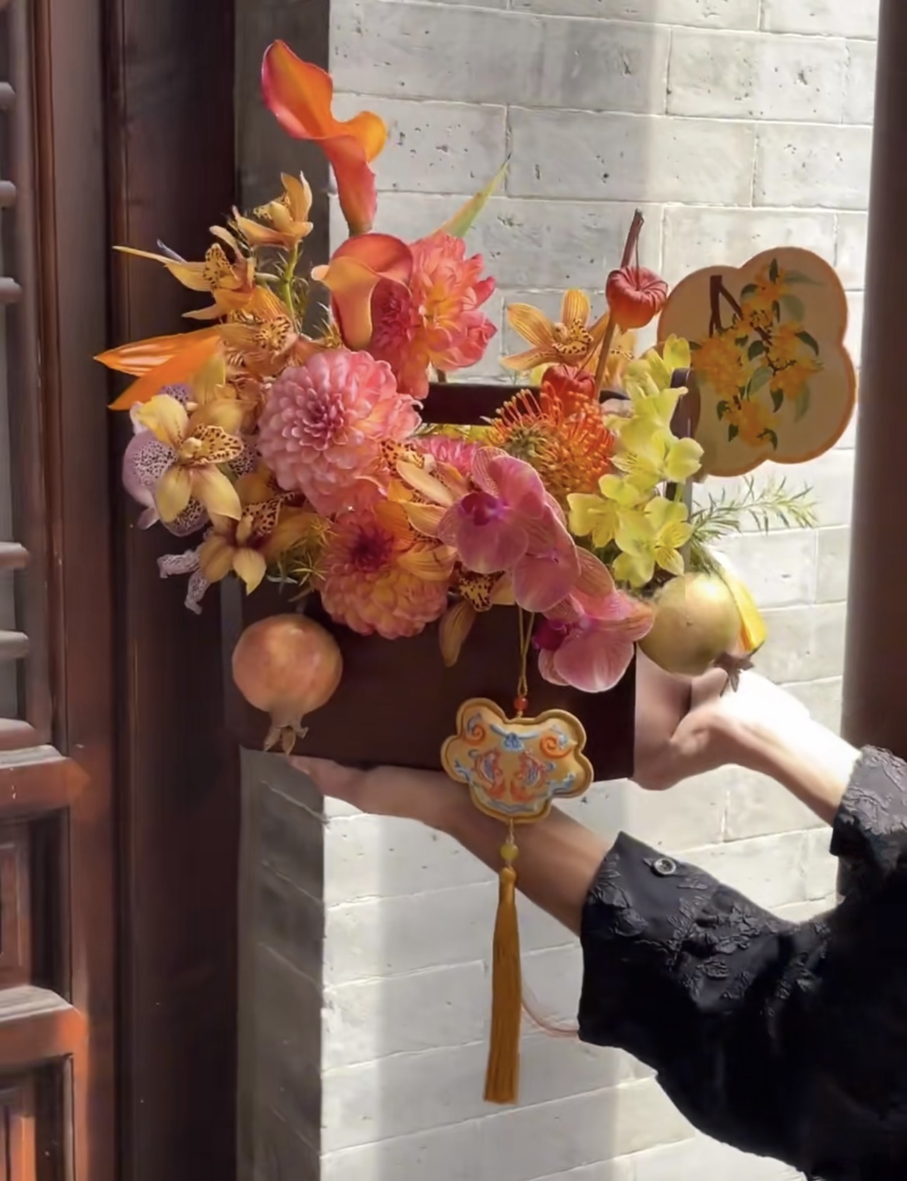 Autumn Blessing Floral Basket