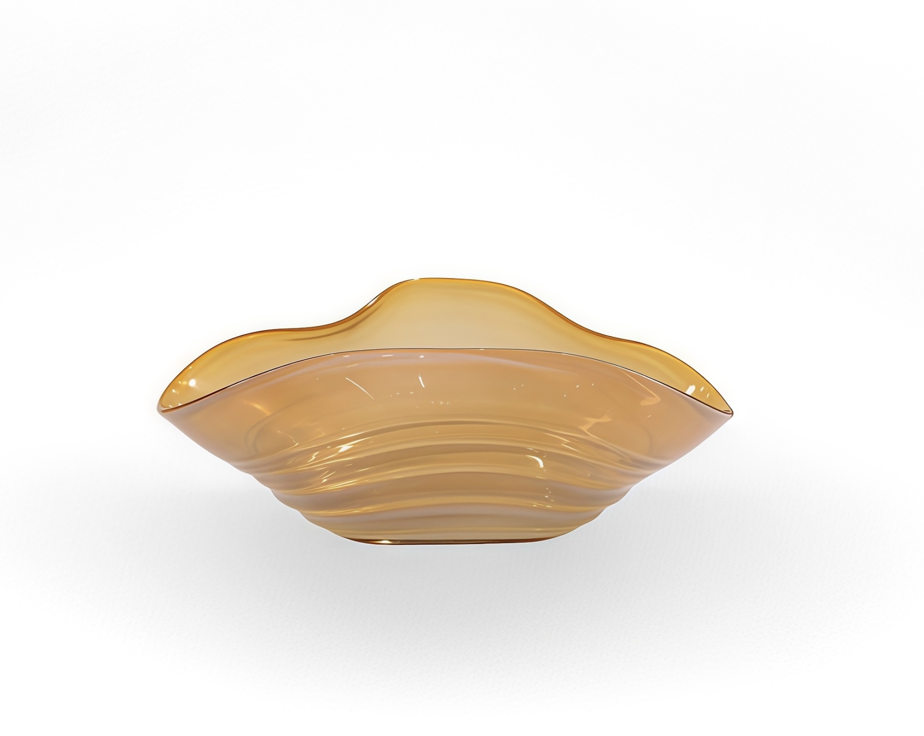 Ochre Wave Bowl
