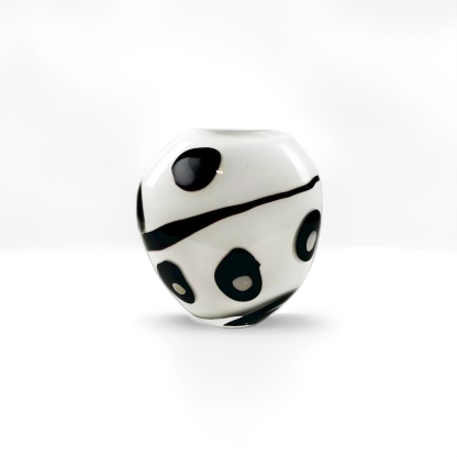 Midnight Dot Glass Vase