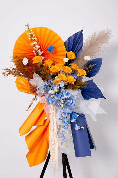 Orange  Fantasy Flower Stand