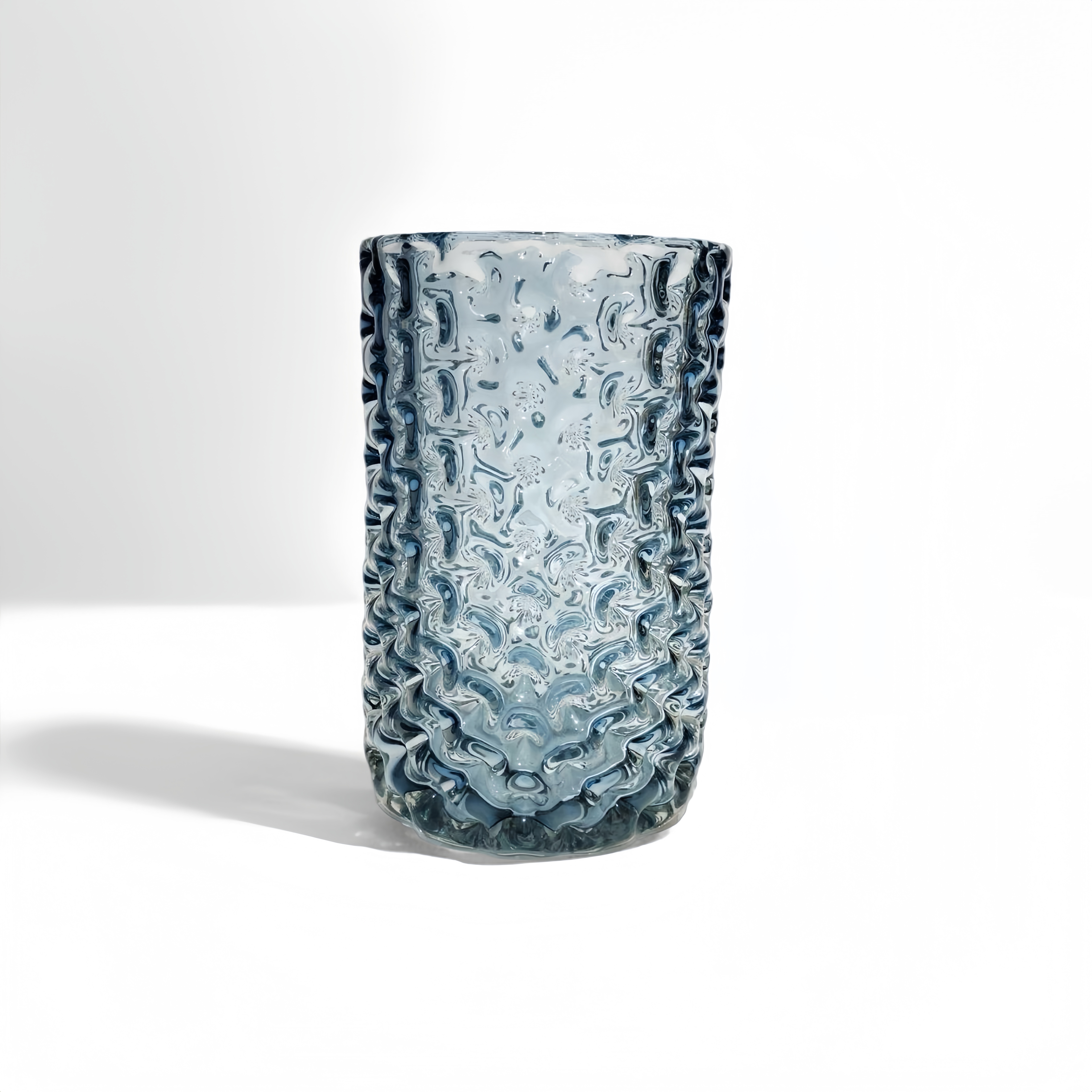 Icy Blue Pattern Vase