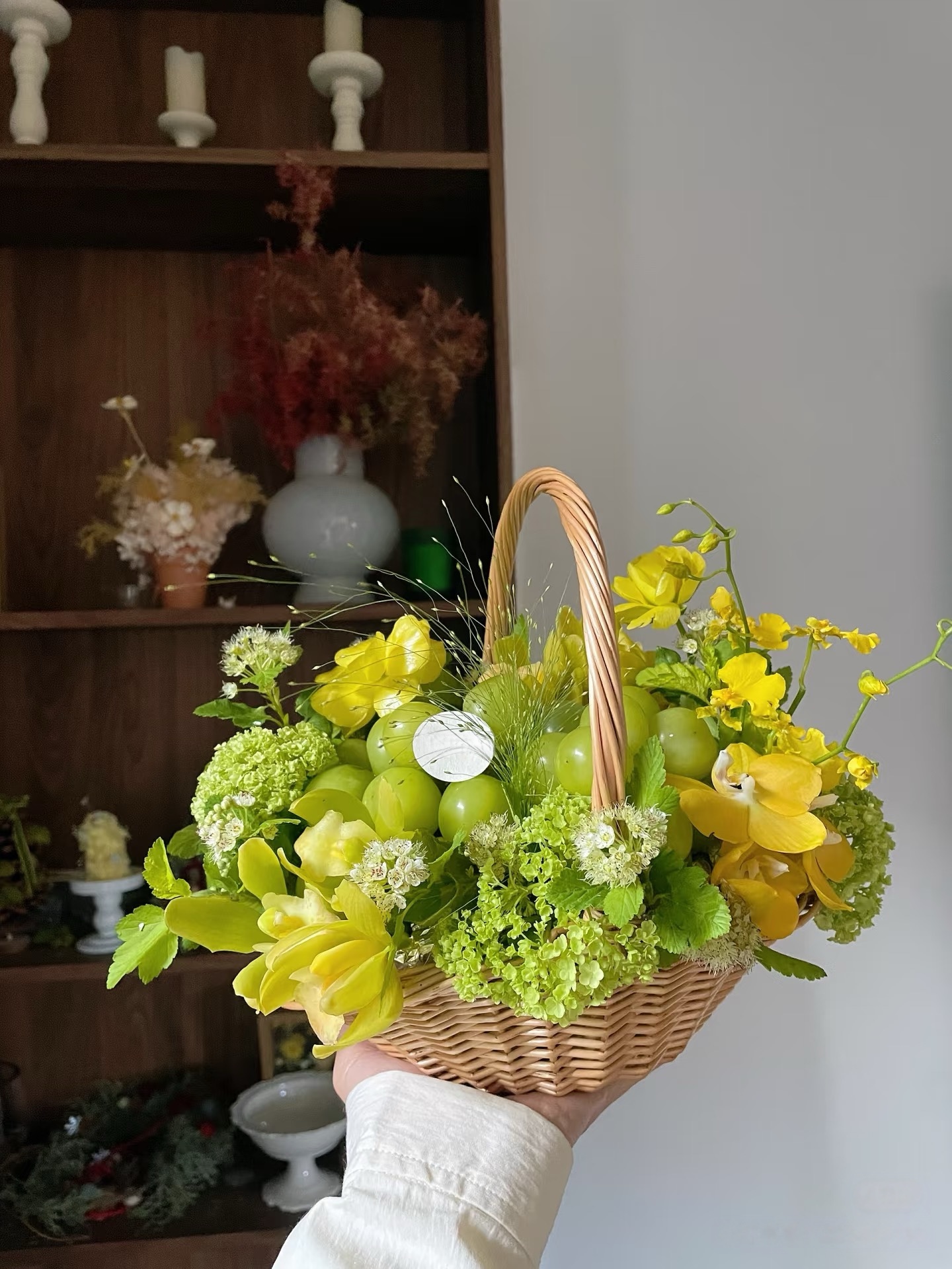 Lemon Yellow Green Basket