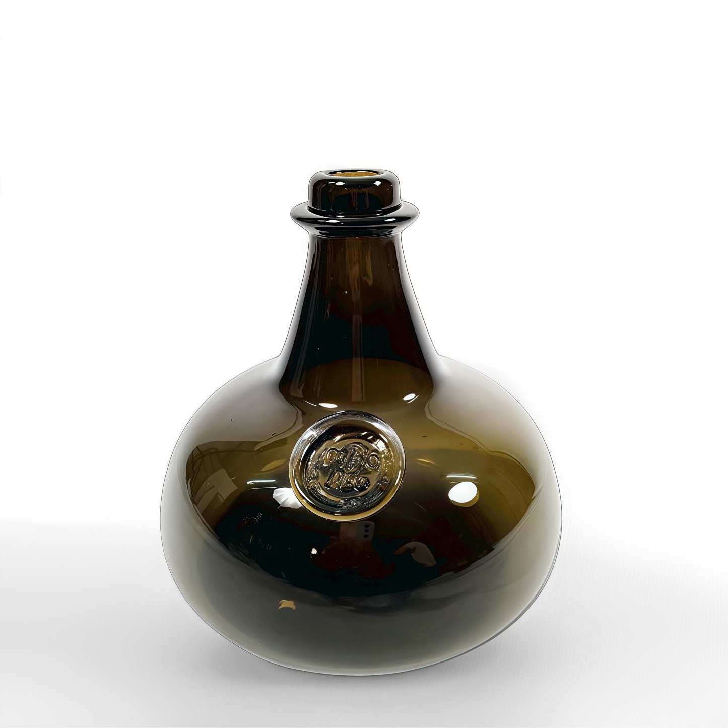 Amber Inscribed Emblem Vase