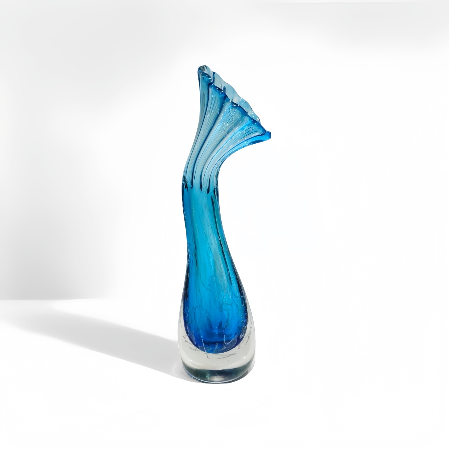 Blue Plume Vase
