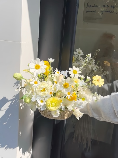 Sunny Daisy Basket