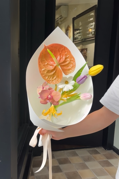 Warm Orange Bloom Mix