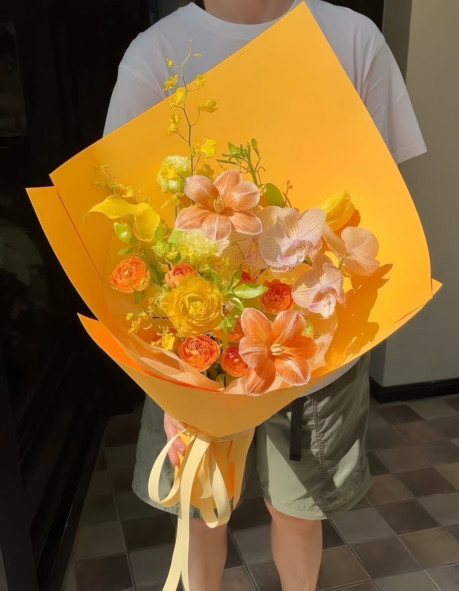 Warm Orange Bloom Fire