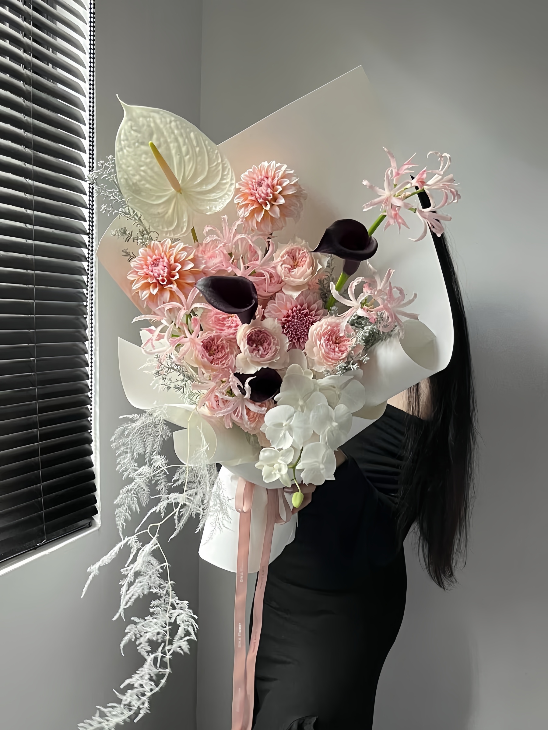 Pink  Ink Elegance Bouquet