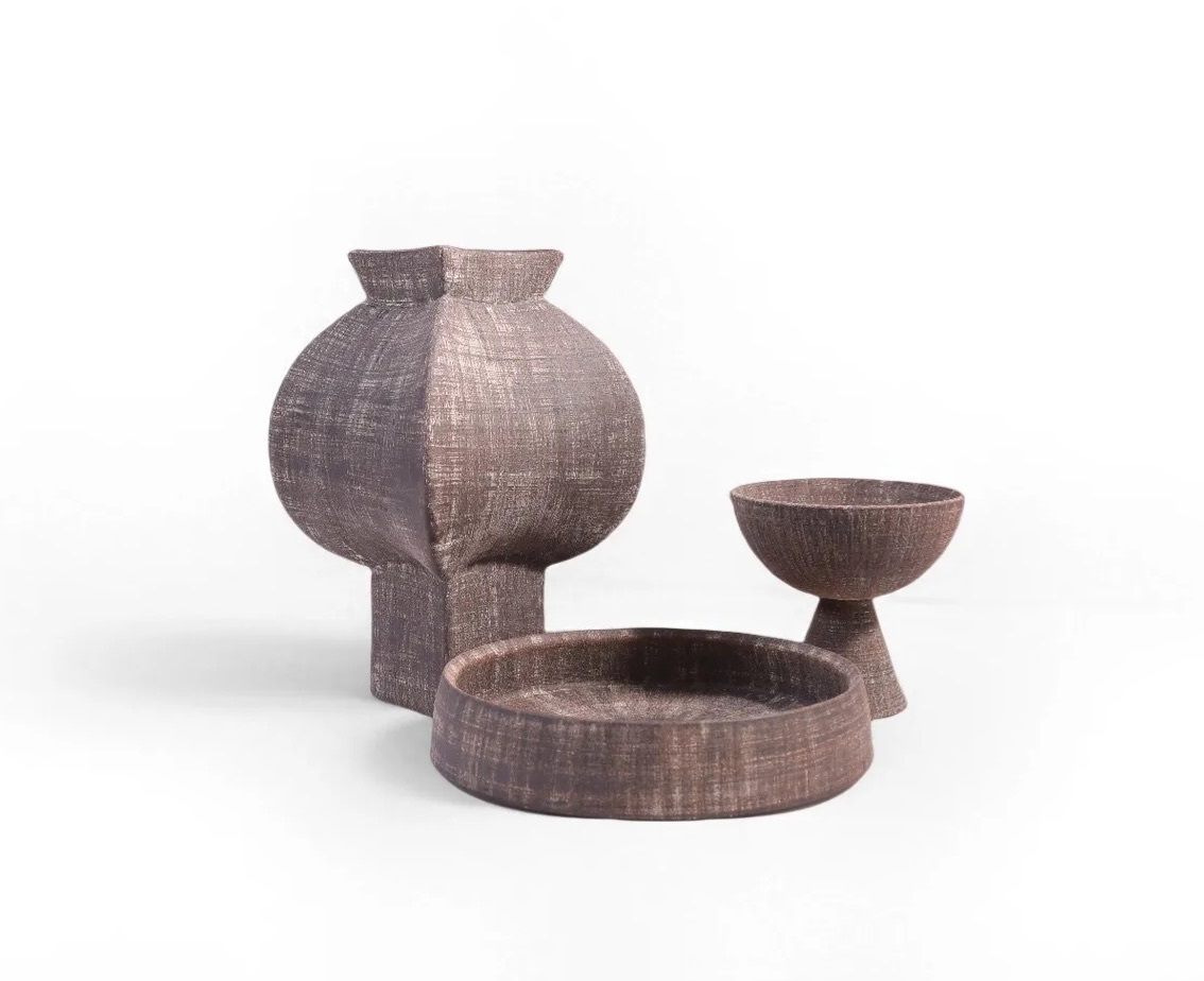 Antique - style Brown Ceramic