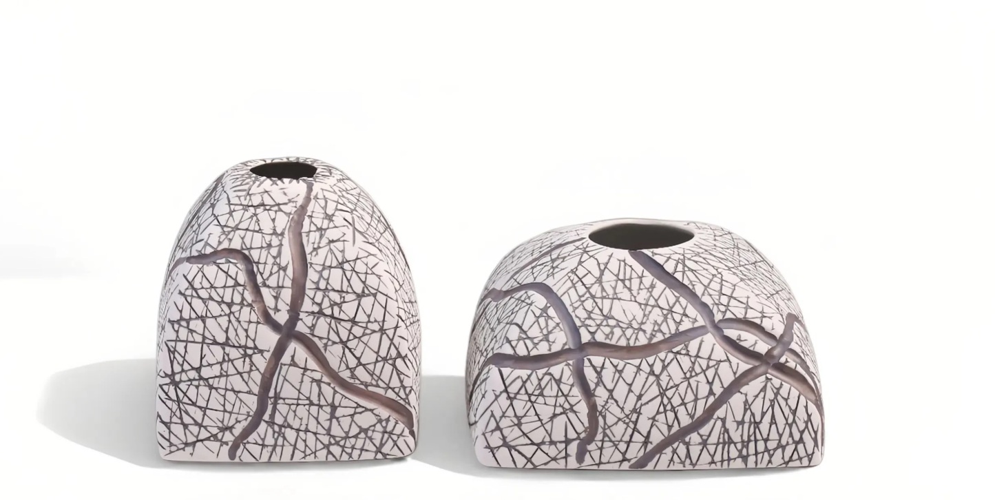 Woven - pattern Ceramic Vases