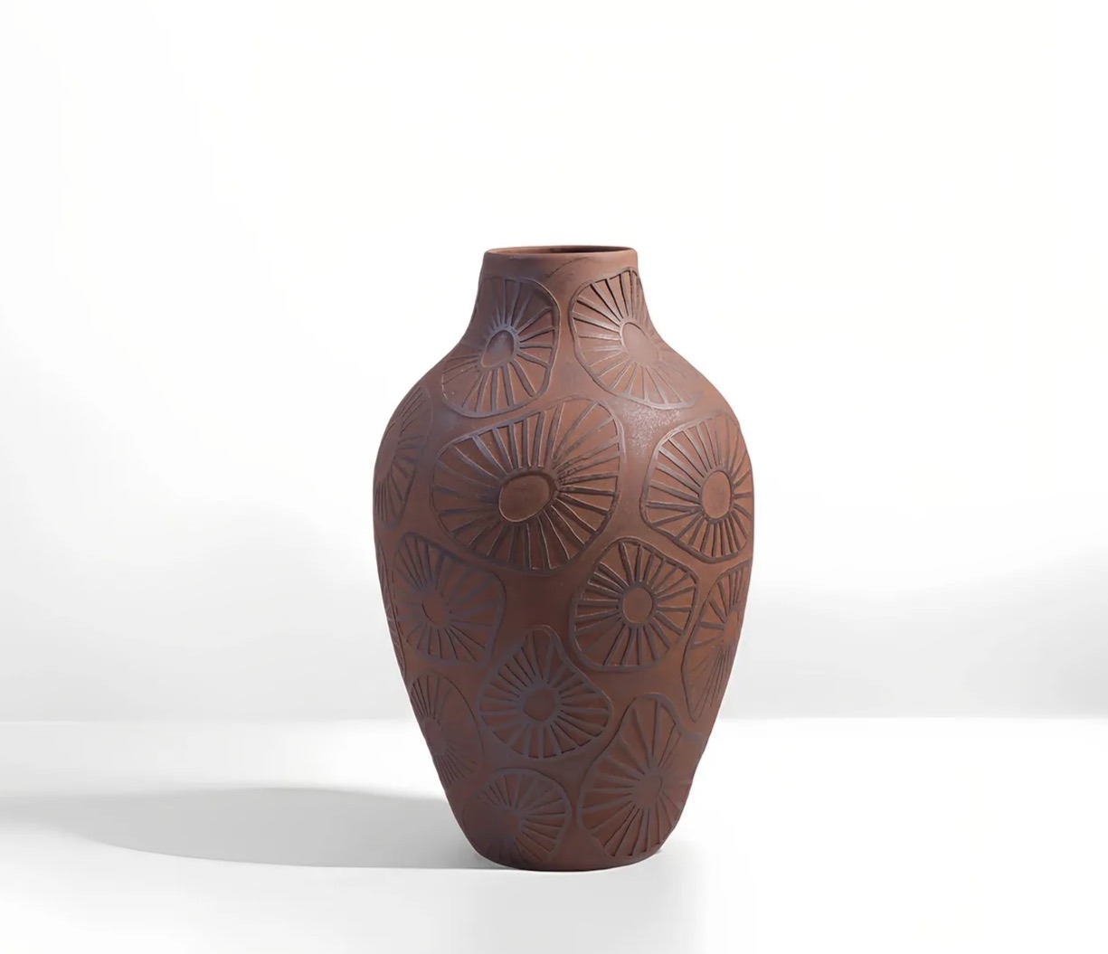 Brown- Glazed Sunflower Patterns