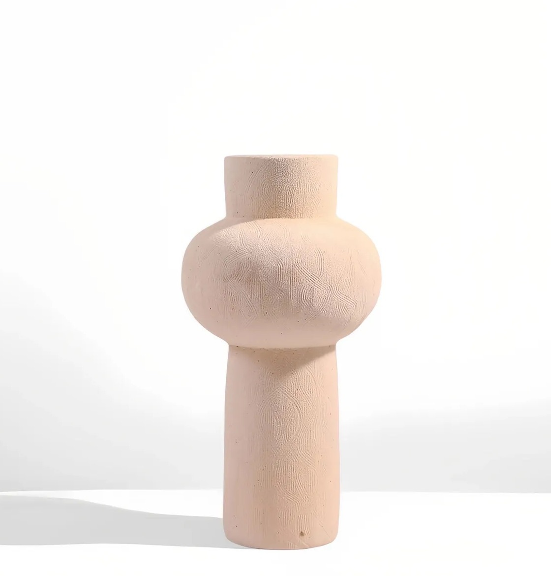 Bulbous- Bodied Columnar Vase