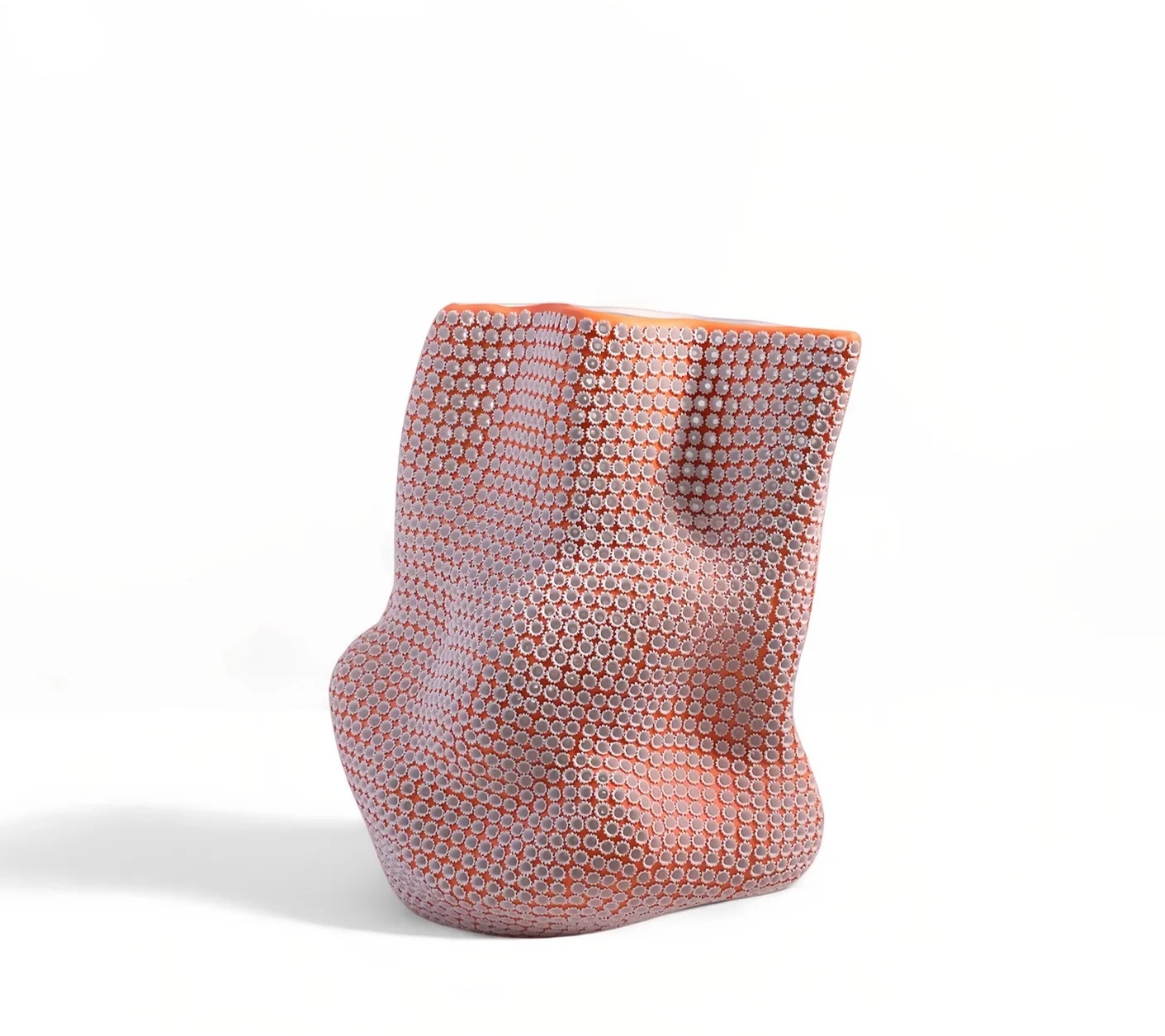 Orange Wave Star-	Shadow Vase