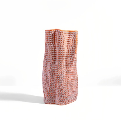 Orange Wave Star-	Shadow Vase