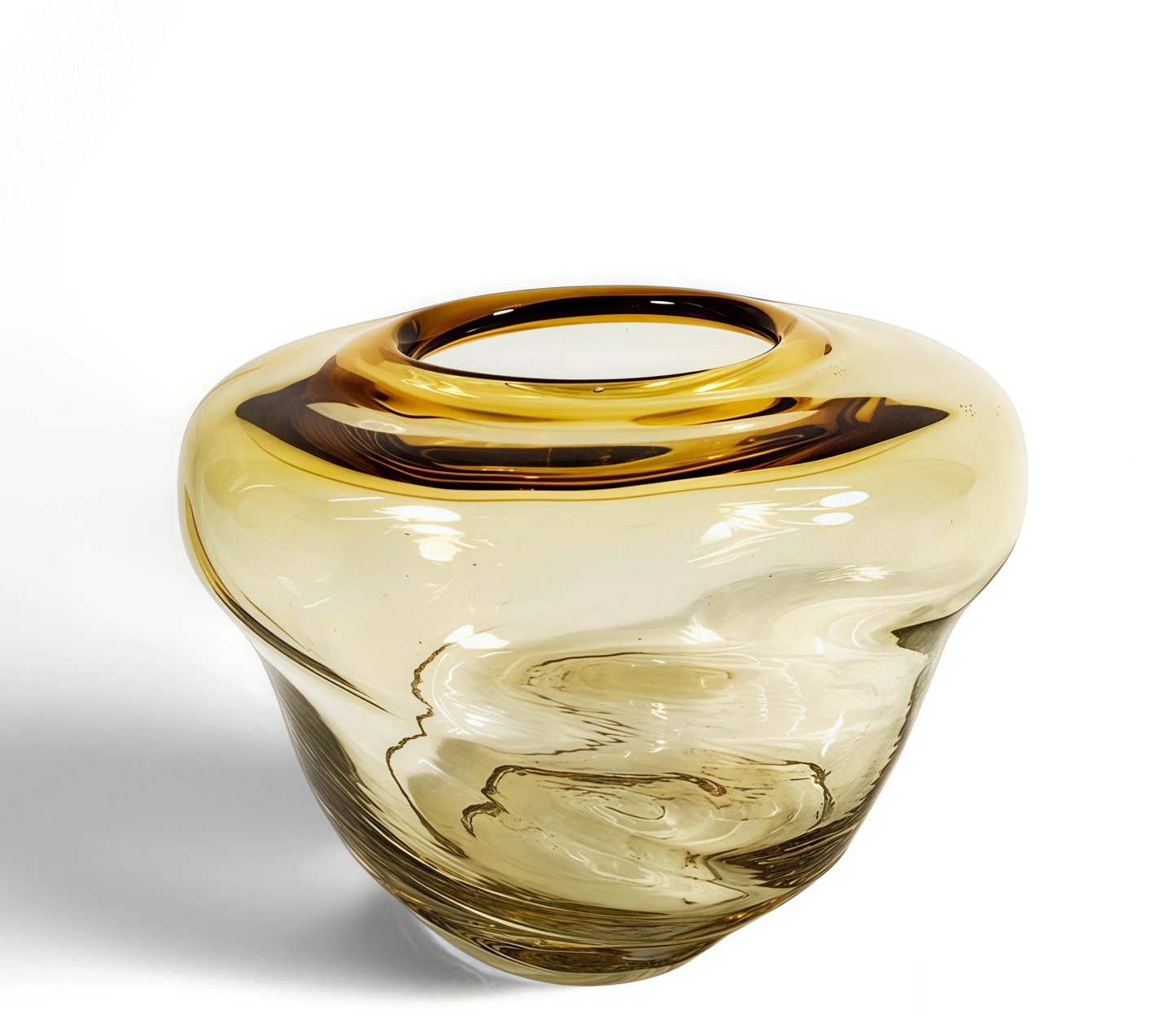 Goiden Wave Illision Glass Vase