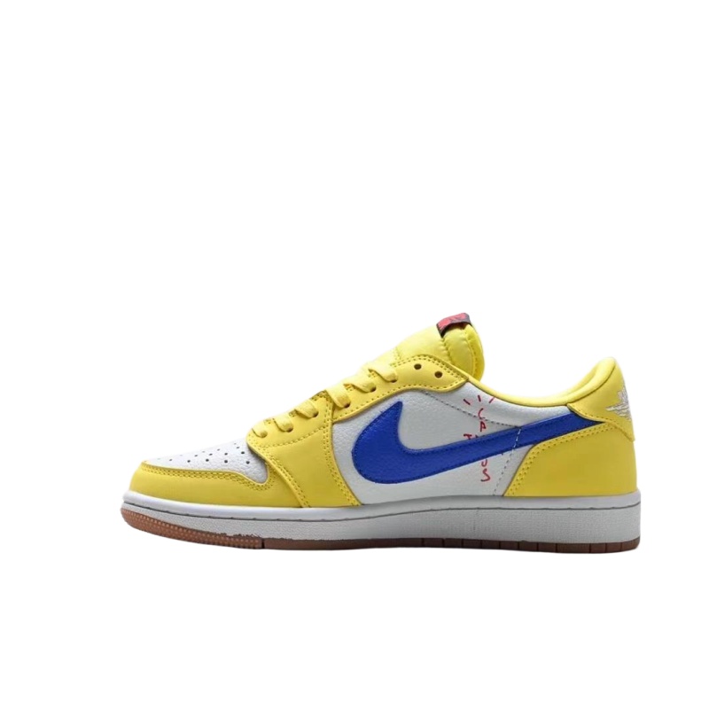Travis Scott x Jordan Air Jordan 1 Low Canary F&low スニーカー イエロー