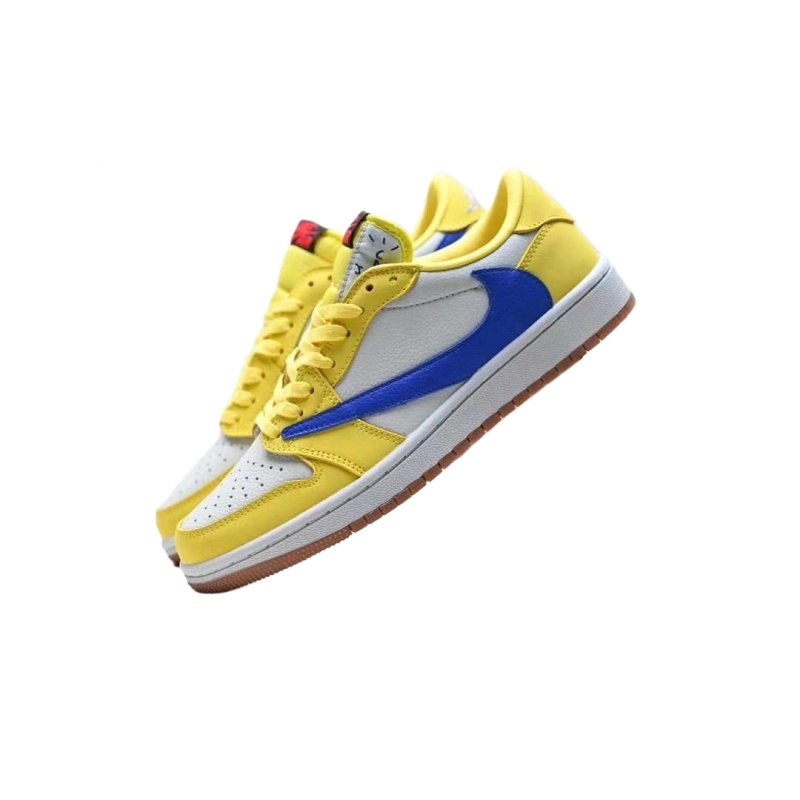 Travis Scott x Jordan Air Jordan 1 Low Canary F&low スニーカー イエロー