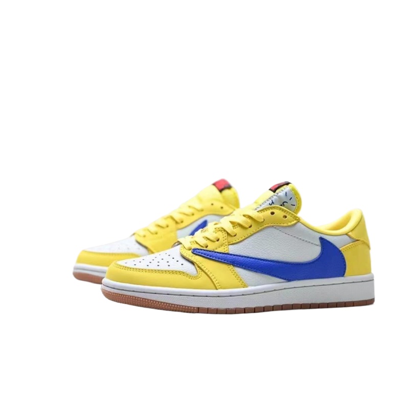 Travis Scott x Jordan Air Jordan 1 Low Canary F&low スニーカー イエロー