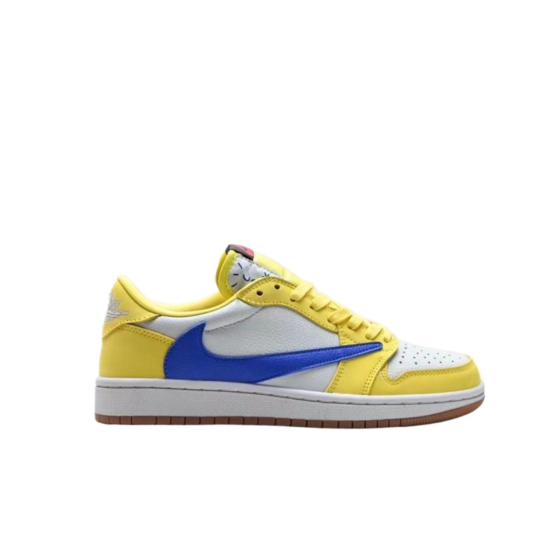 Travis Scott x Jordan Air Jordan 1 Low Canary F&low スニーカー イエロー