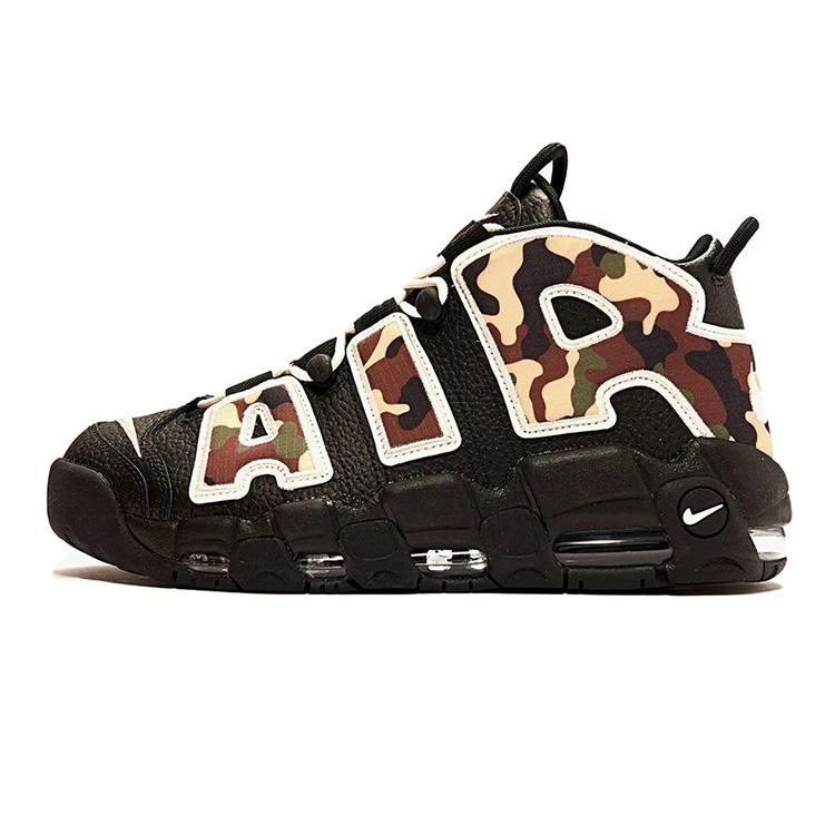 NIKE ナイキ AIR MORE UPTEMPO '96 'BLACK CAMO' エア モア アップテンポ 96 "ブラックカモ" メンズ スニーカー BLACK/SAIL-LIGHT BRITISH TAN ブラック/セイル-ライトブリティッシュタン【海外展開 日本未入荷】