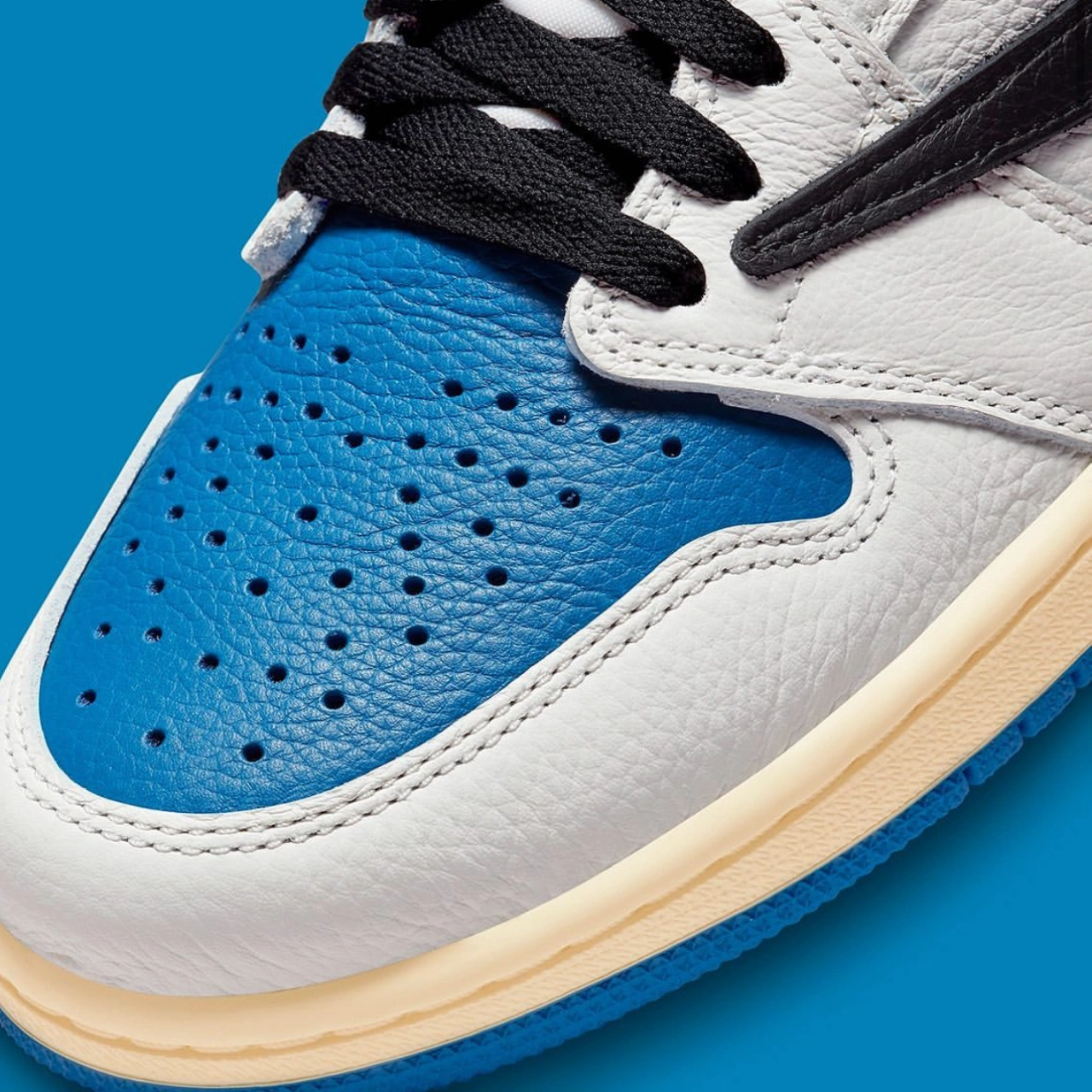 2021フラグメントxトラビススコットxナイキエアジョーダン1ハイOGSP「ミリタリーブルー」TRAVIS SCOTT × FRAGMENT × NIKE AIR JORDAN 1 HIGH "MILITARY BLUE''