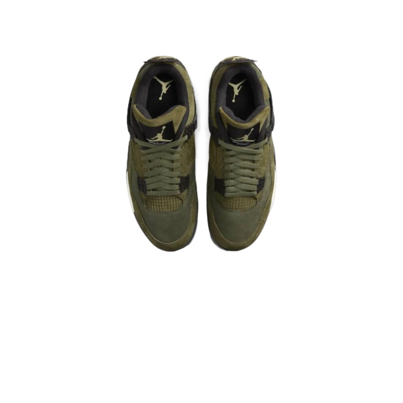 NIKE Air Jordan 4"Olive"アーミーグリーン ハイトップ バスケットボールシューズ