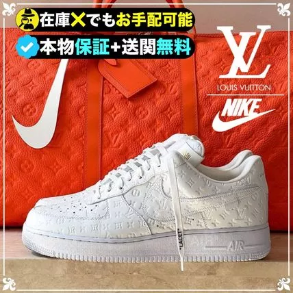 【新商品発売】【今年の新商品】LOUISVUITTONXナイキエアフォース1 ホワイト【本物保証】【代金引換】