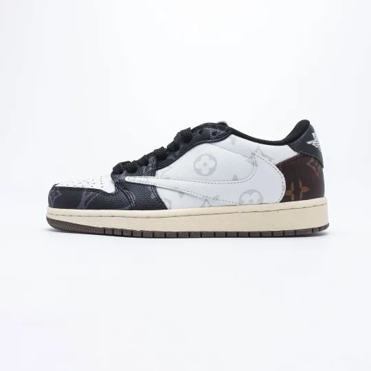 【日本未入荷】LOUIS VUITTON X TRAVIS SCOTT X NIKE AIR JORDAN 1 LOW OG SP"DAMIER AZUR/LV MONOGRAM"[代金引換]