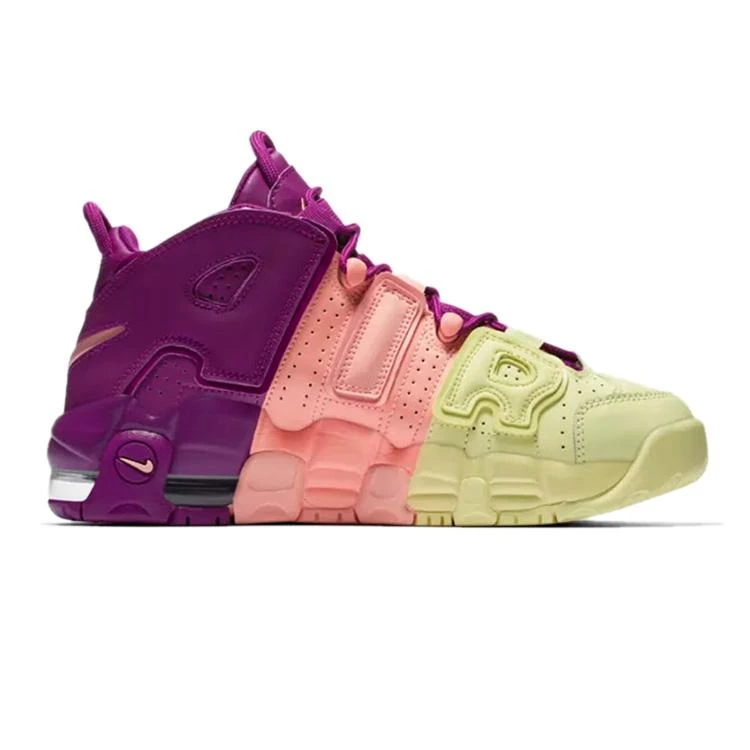 NIKE ナイキ AIR MORE UPTEMPO GS 'LUCKY CHARMS' エア モア アップテンポ ガールズ キッズサイズ スニーカー CITRON TINT/NIGHT PURPLE/BRIGHT GRAPE/PINK TINT シトロンティント/ナイトパープル/ブライトグレープ/ピンクティント【海外限定 日本未入荷】